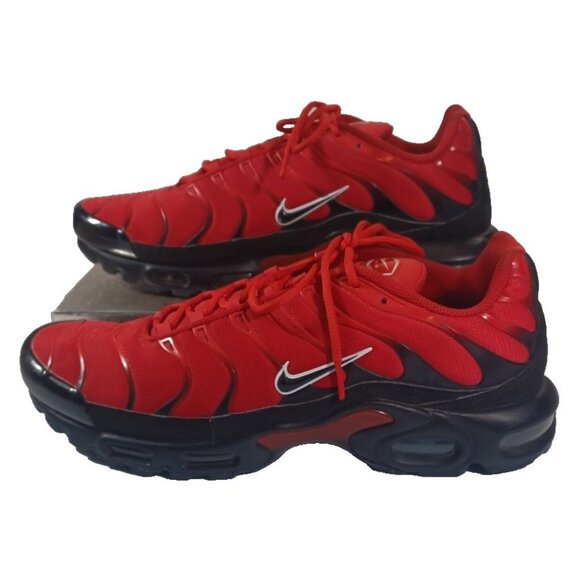 Nike Air Max Plus TN Mens Sz 14 University Red/Black-White Sneakers 852630-603 - Picture 2 of 14